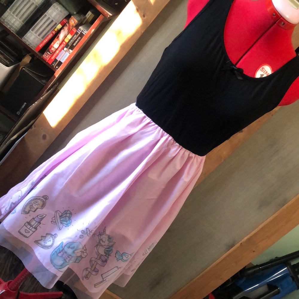 Kawaii cutie dress midnight hour. Lolita goth